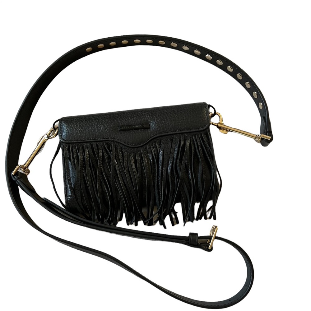 Rebecca Minkoff Crossbody Fringed Portfolio NEW